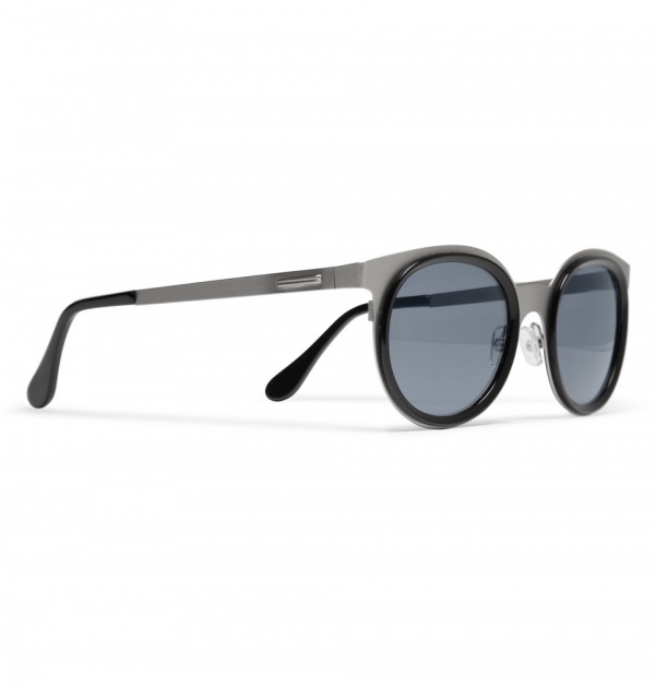 347827 mrp fr xl Maison Martin Margiela Round Framed Metal Sunglasses