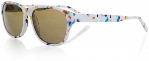 Quinny by Henrik Vibskov White Raindrop Sunglasses