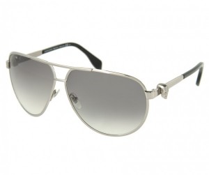 Alexander McQueen Skull Temple Aviator Sunglasses