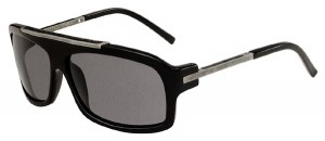 Bottega Veneta Black & Silver Aviator