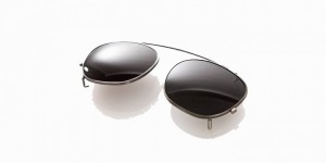 Barton Perreira Gilbert Clip Pewter in Noir
