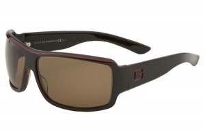 Gucci Logo Temple Square-Framed Sunglasses