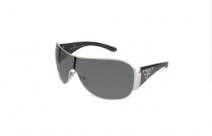 Prada Triangle Crest Shield Sunglasses