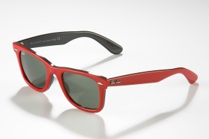 Red Plastic Wayfarers by Ray-Ban