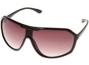 Topman Black Sports Wrap Sunglasses