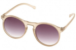 Topman Khaki Circular Sunglasses