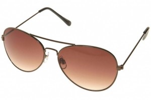 Topman Mocha Classic Visor Sunglasses