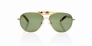 Garrett Leight Speedway Sunglasses in Gold