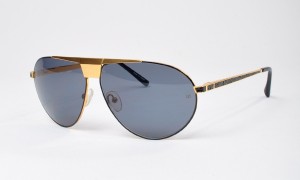Linda Farrow Luxe Gold Aviator Sunglasses