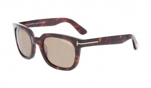 Thick Framed Sunglasses in Tortoiseshell by Tom Ford