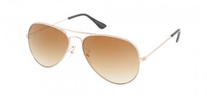 Jack & Jones Gold Aviator Sunglasses