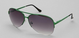 Reality Rimless Aviator Sunglasses
