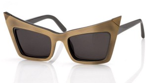 Alexander Wang – 1C5 Pointer Sunglasses (Brushed Brass & Grey)