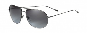 John Varvatos Stainless Steel Aviator Sunglasses