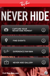 Ray-Ban Never Hide App