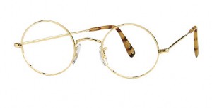Saville Row 14k Gold Vintage Round Eyeglasses