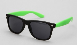 Two-Tone Matte Wayfarer Sunglasses