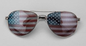 Flag Aviator Sunglasses