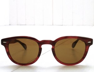 Oliver Peoples Red Havana Sheldrake Sunglasses