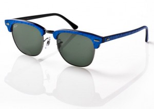Ray Ban Clubmaster in Blue Waves