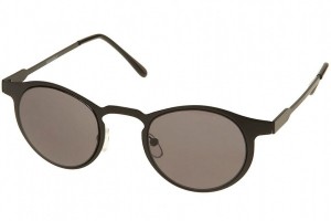 Topman Black Flat Metal Sunglasses