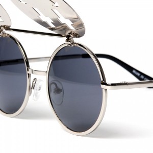 Jeremy Scott Linda Farrow Projects Shiny Silver Smile Sunglasses 5 300x300 Jeremy Scott & Linda Farrow Projects Shiny Silver Smile Sunglasses (5)