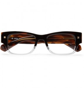 Linda Farrow Luxe ‘Half-Clear’ Optical Glasses