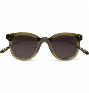 Linda Farrow Luxe Transparent Green Sunglasses