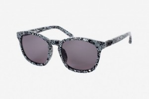 Linda Farrow x Alexander Wang Rectangle-Frame Zebra Print Sunglasses