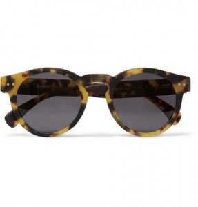 Illesteva Leonard Matte Tortoiseshell Acetate Sunglasses