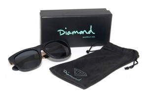Diamond Supply Co. Leather-Wrapped Sunglasses